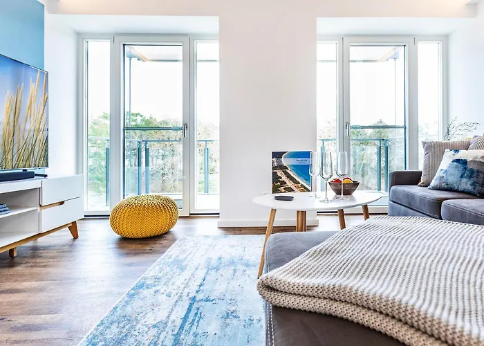 Prora - Modernes Mit Balkon, Meerblick Und E-ladestation - Baltic Sunrise Apartment Binz